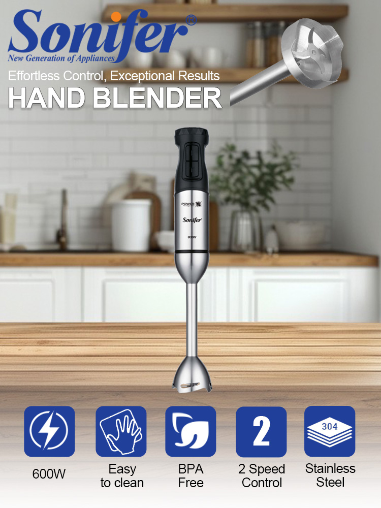 Baby Food Grinder Machine - Blender Tangan Sonifer SF-8181 600W 15000RPM