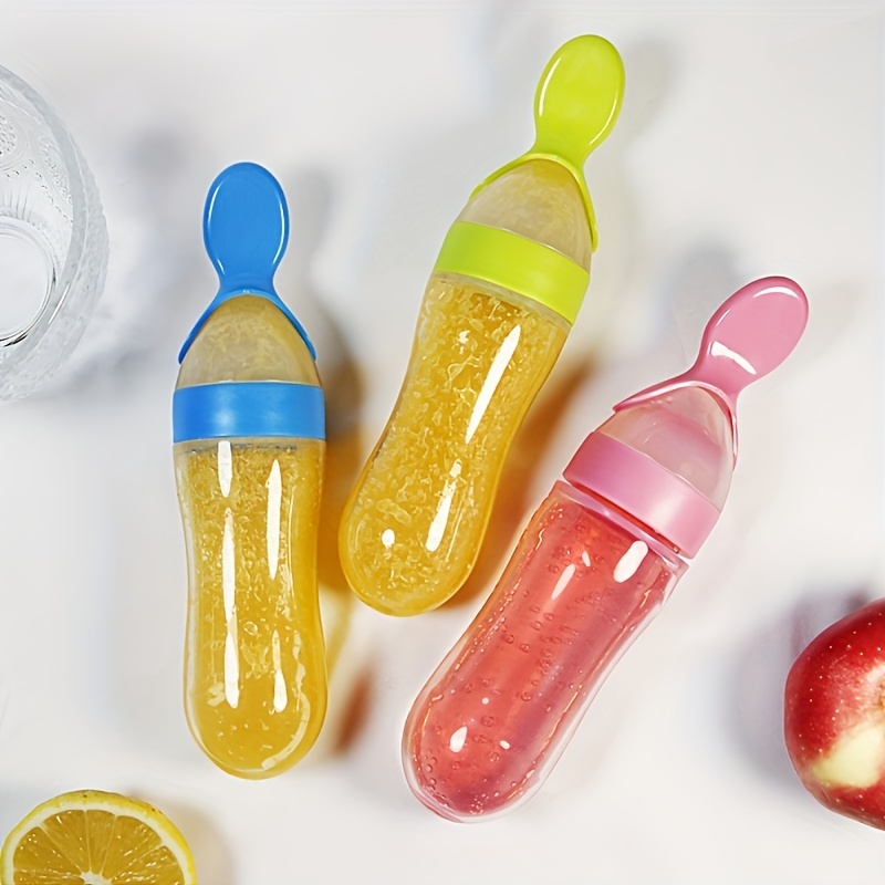 Baby Food Dispensing Spoon - Botol Silikon untuk Memberi Makan Bayi