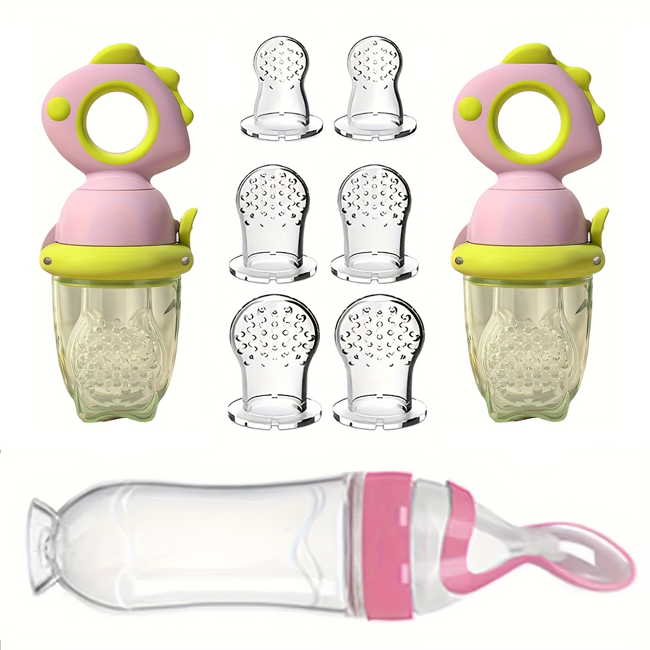 Baby Food Dispensing Spoon - Set Makan Bayi 9 Buah: Termasuk
