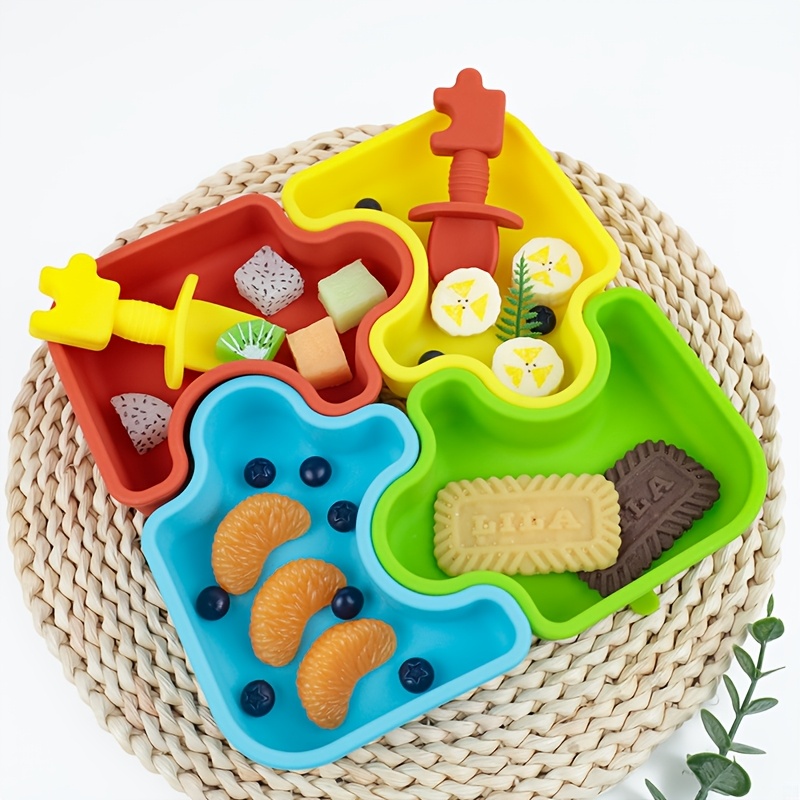 Baby Food Utensils Set - 6 Buah/Set Peralatan Makan Bayi Silikon