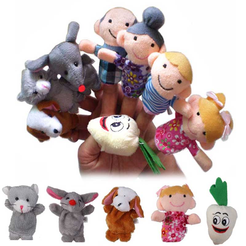 Baby Food Doll - 8 Pcs Boneka Jari Hewan Mainan
