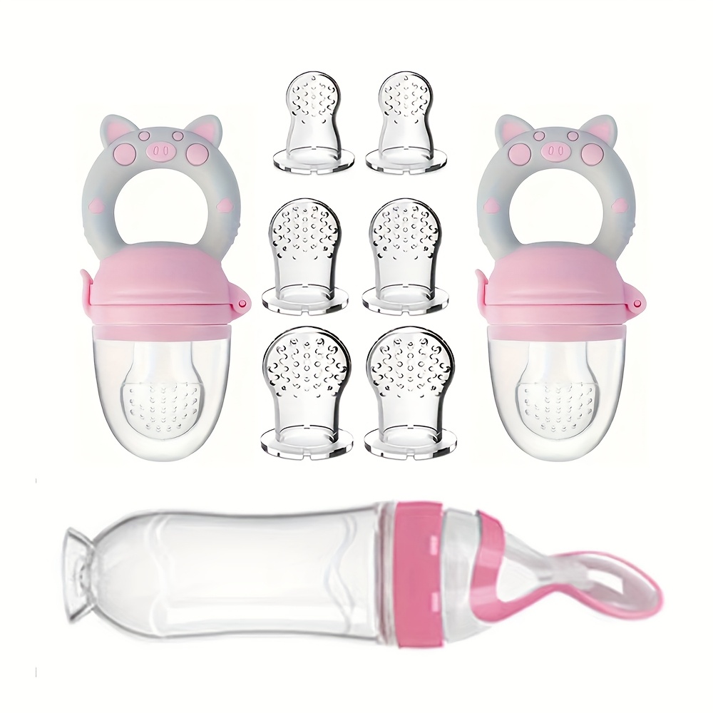 Baby Food Dispensing Spoon - 9 Buah Peralatan Makan: 1 Botol