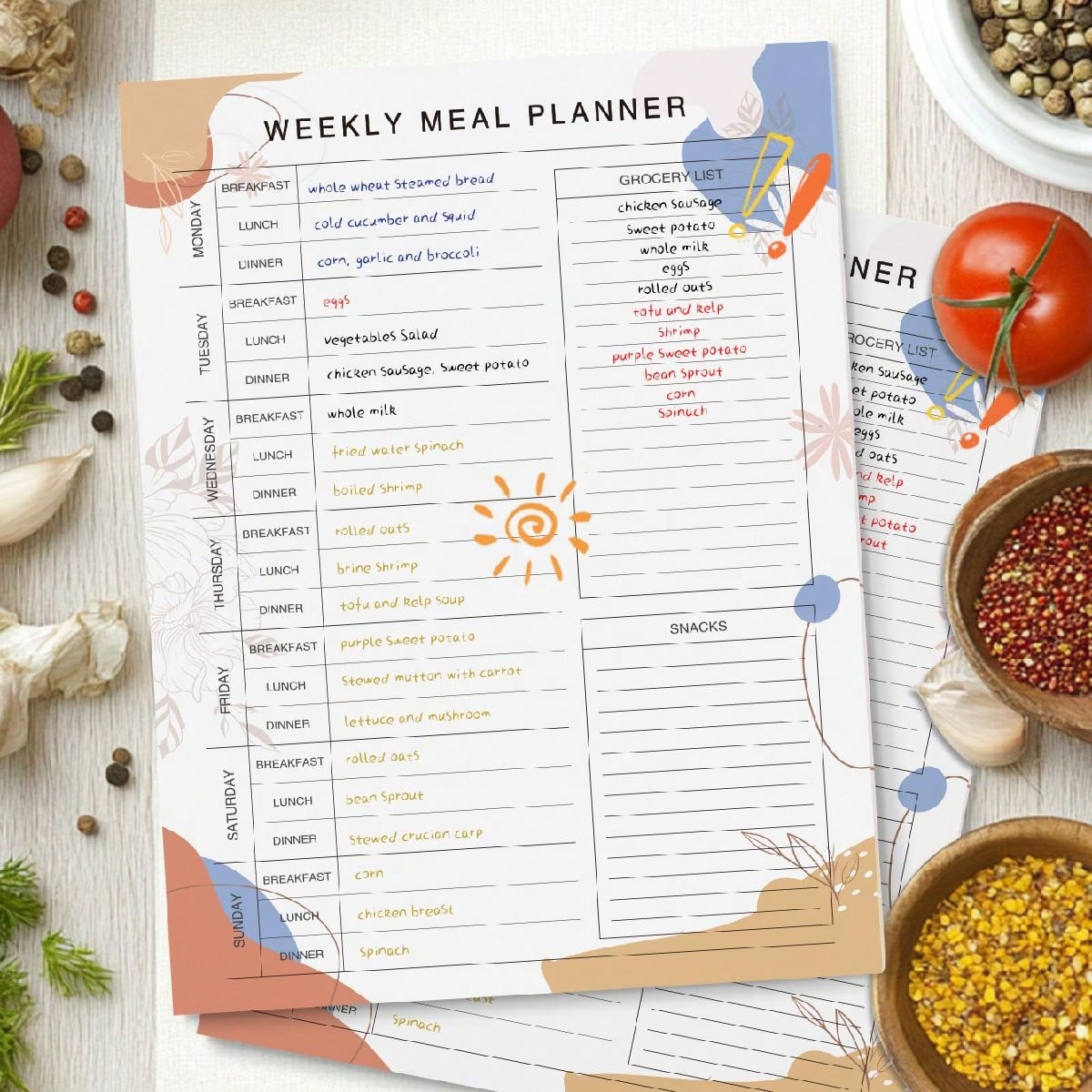 Buku Perencana Makanan Minggua - Baby Food List ulasan dan harga