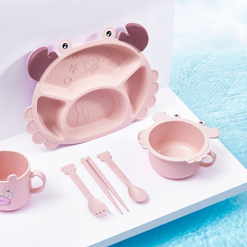 4/6 Buah Piring Anak-anak Kepi - Baby Food Utensils Set ulasan dan harga