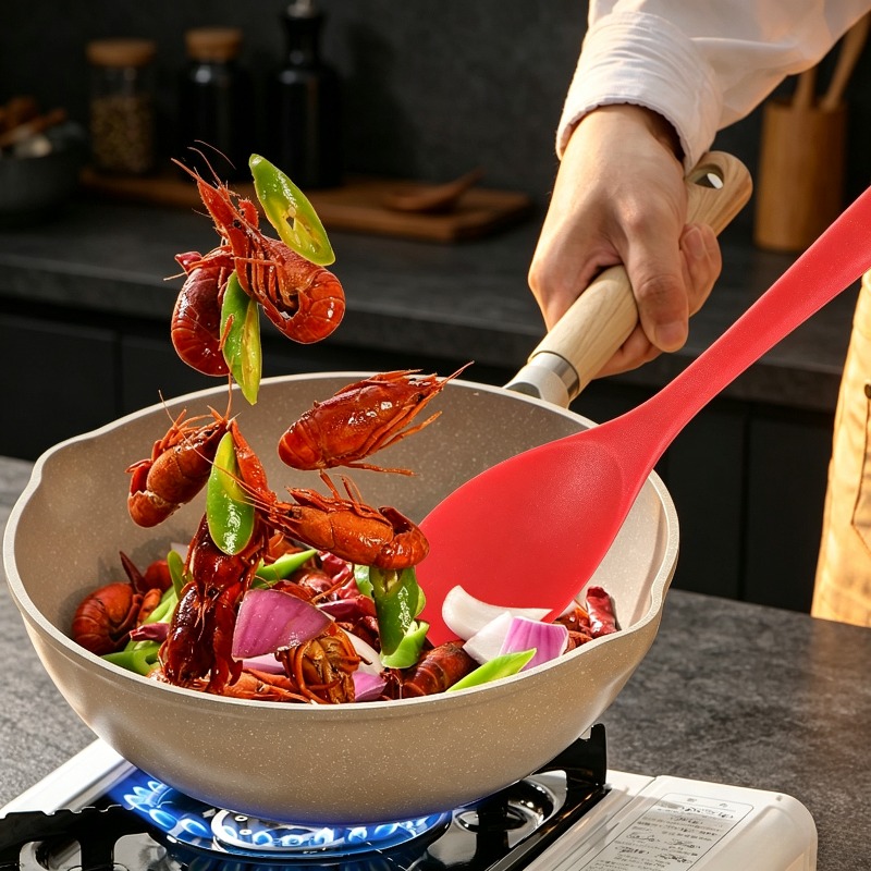 Spatula Silikon Food-Grade Tah - Baby Food Utensils Set ulasan dan harga
