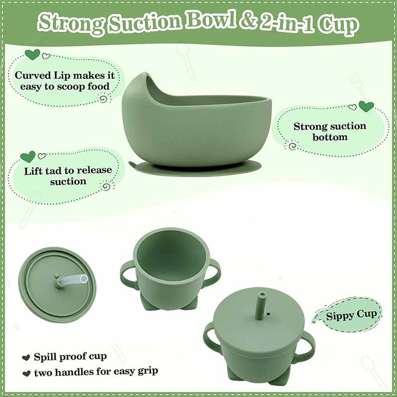 Piring makan bayi nama persona - Baby Food Utensils Set ulasan dan harga