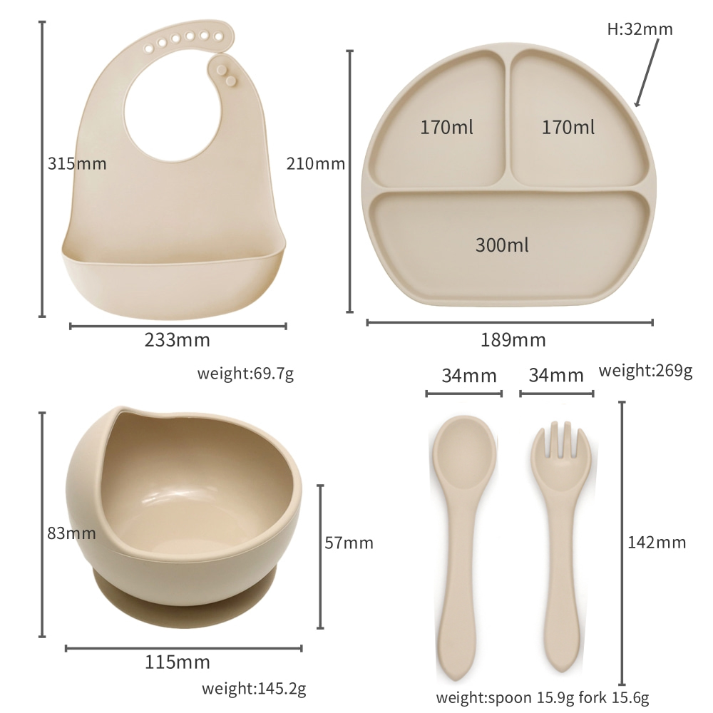 5 buah Set Peralatan Makan Bay - Baby Food Utensils Set ulasan dan harga