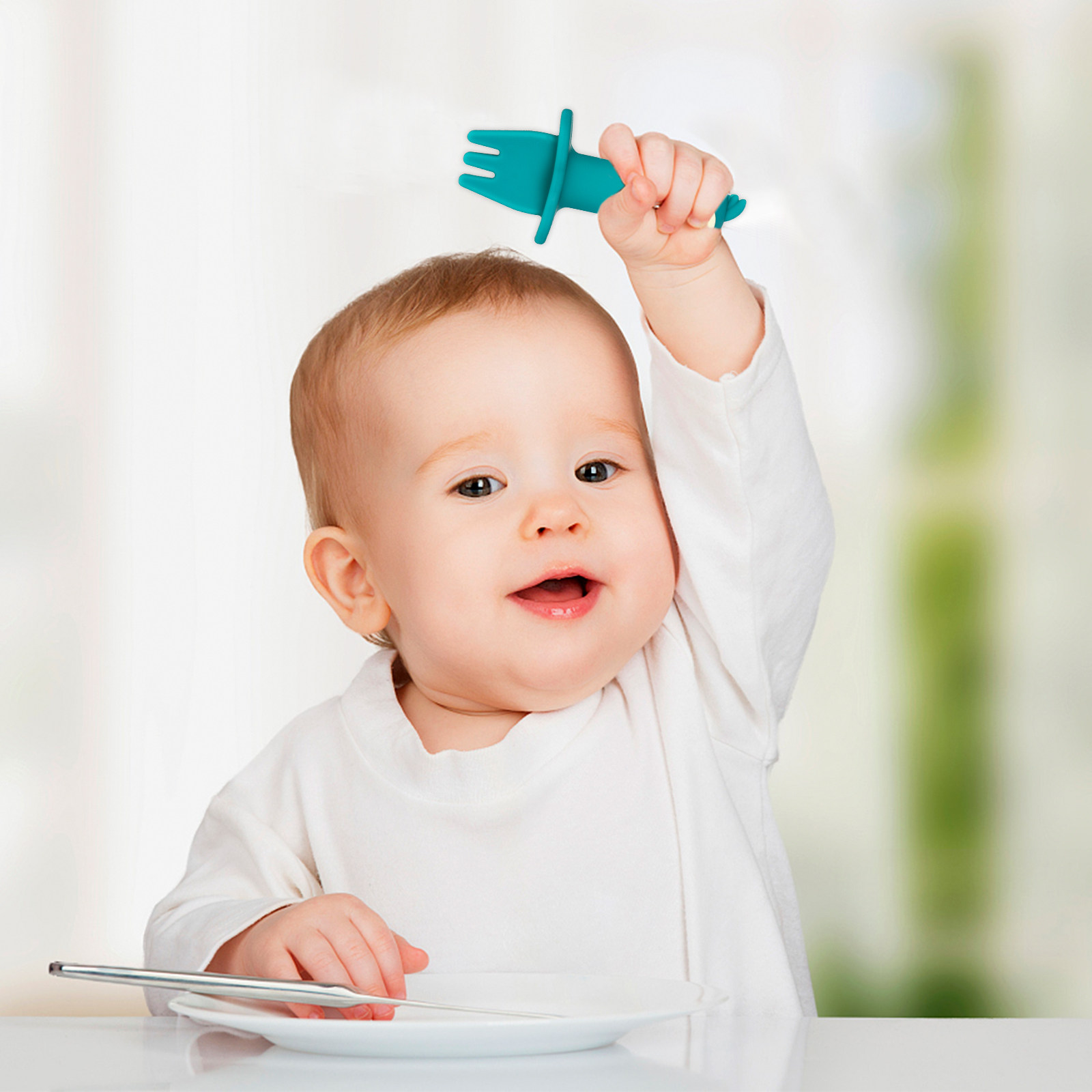 2 Buah Set Sendok dan Garpu Si - Baby Food Utensils Set ulasan dan harga
