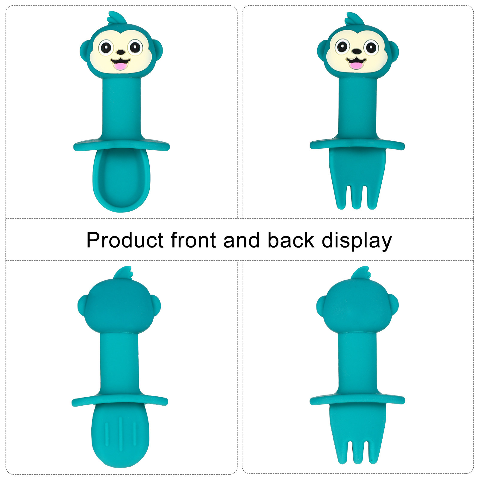 2 Buah Set Sendok dan Garpu Si - Baby Food Utensils Set ulasan dan harga