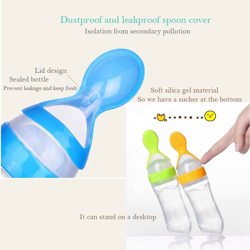 Botol Susu Silikon Bayi Laris  - Baby Food Dispensing Spoon ulasan dan harga