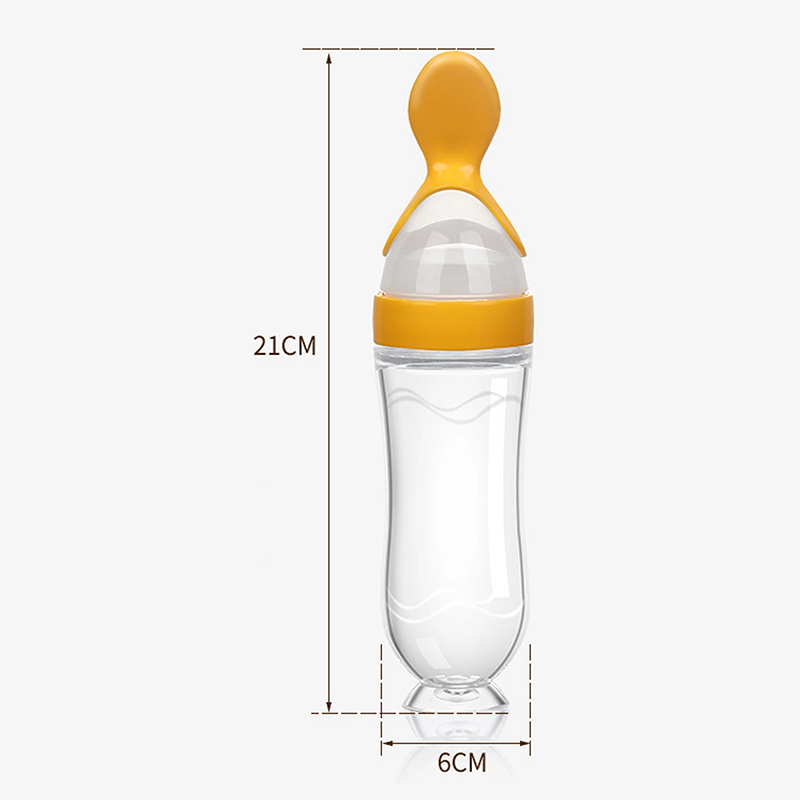 Meremas botol makan silikon la - Baby Food Dispensing Spoon ulasan dan harga