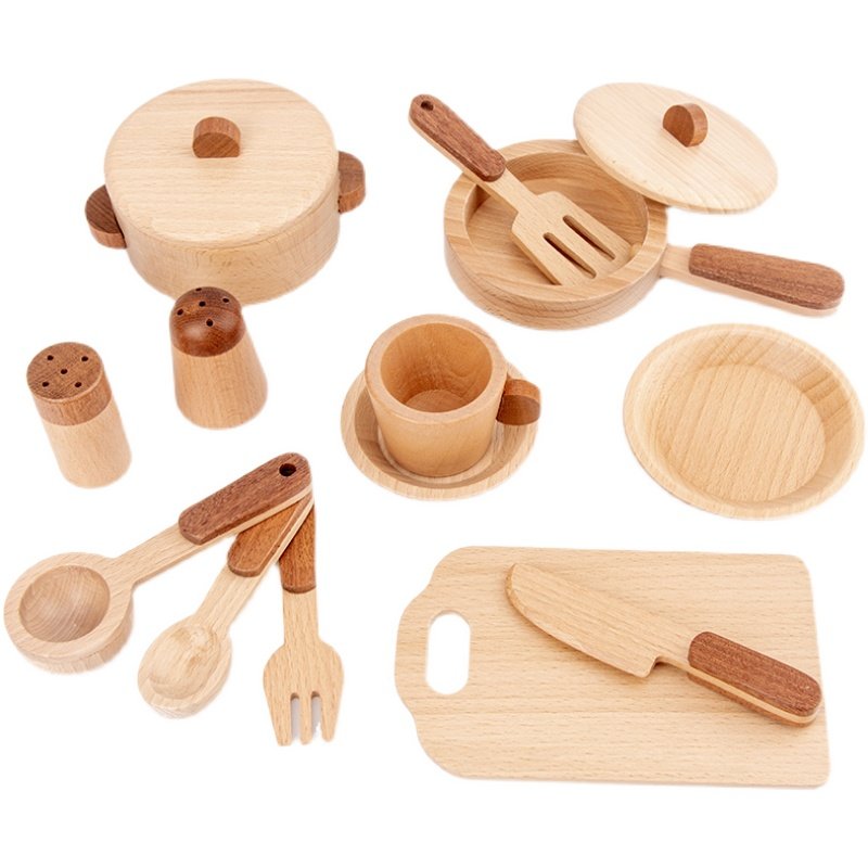 Mainan Dapur Kayu Beech Maoduo - Baby Food Game ulasan dan harga