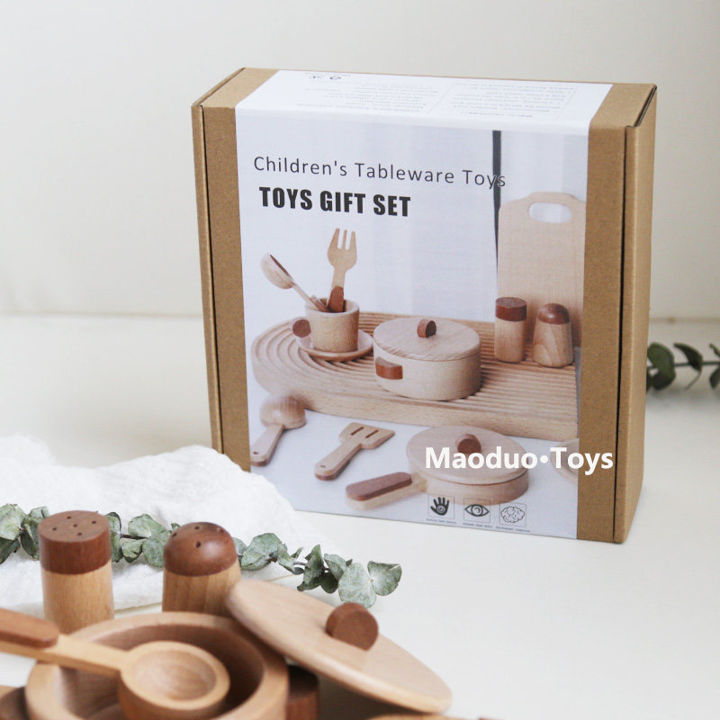Mainan Dapur Kayu Beech Maoduo - Baby Food Game ulasan dan harga
