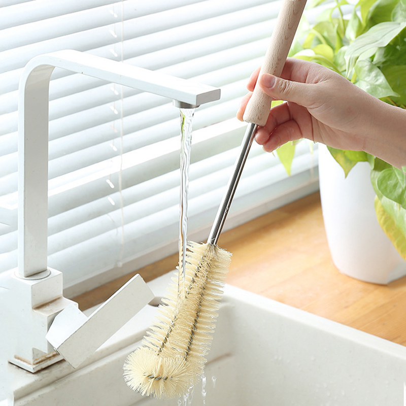 Sikat Botol Gagang Kayu Panjan - Baby Food Dispensing Spoon ulasan dan harga
