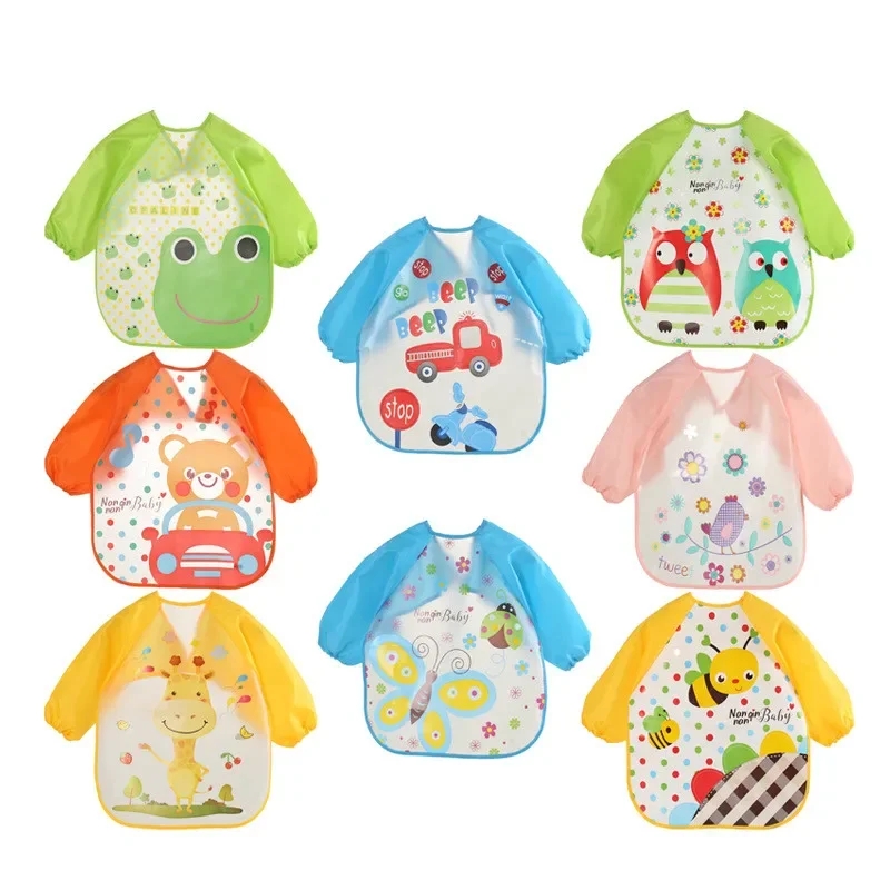 Celemek lengan panjang bayi, p - Baby Food Eat ulasan dan harga