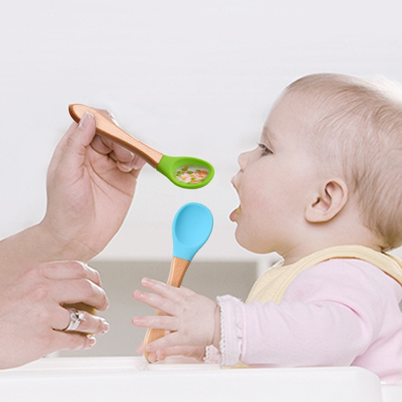 2 Buah/Set Sendok Garpu Siliko - Baby Food Dispensing Spoon ulasan dan harga